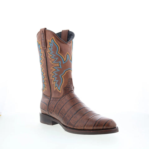 Dingo Trail Boss DI-108 Mens Brown Leather Pull On Cowboy Western Boots