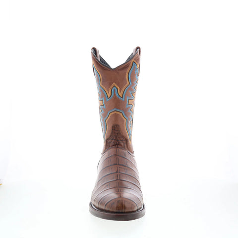 Dingo Trail Boss DI-108 Mens Brown Leather Pull On Cowboy Western Boots