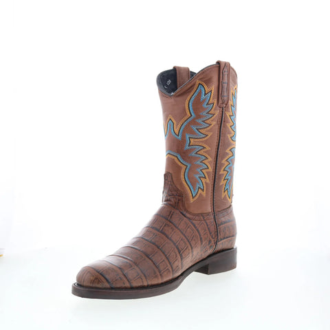 Dingo Trail Boss DI-108 Mens Brown Leather Pull On Cowboy Western Boots