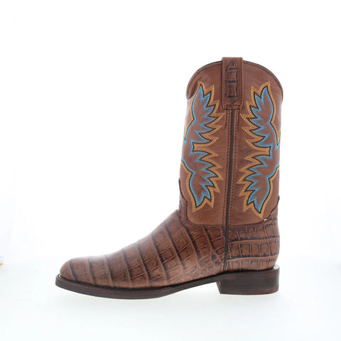 Dingo Trail Boss DI-108 Mens Brown Leather Pull On Cowboy Western Boots