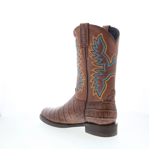 Dingo Trail Boss DI-108 Mens Brown Leather Pull On Cowboy Western Boots