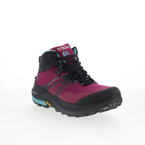 Topo Trailventure 2 W054 Womens Purple Canvas Lace Up Athletic Hiking Shoes