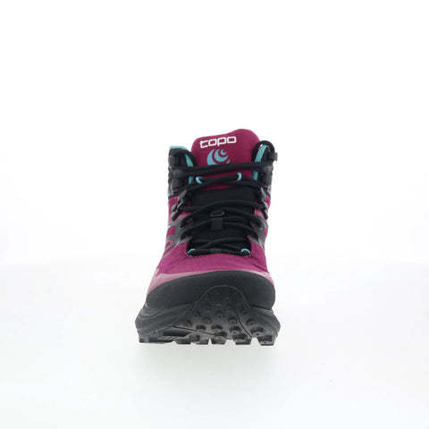Topo Trailventure 2 W054 Womens Purple Canvas Lace Up Athletic Hiking Shoes