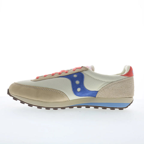 Saucony Trainer 80 S60987-1 Womens Beige Suede Lifestyle Sneakers Shoes
