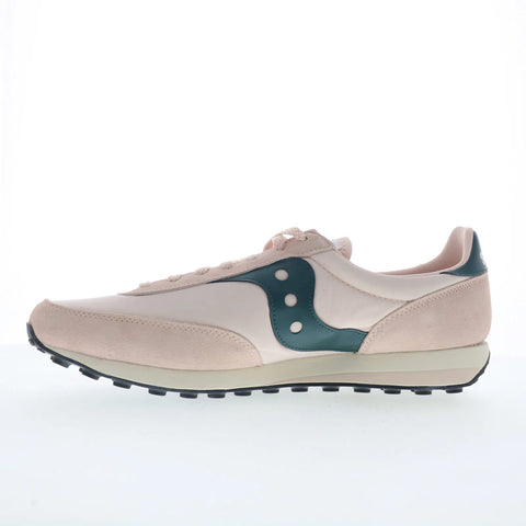 Saucony Trainer 80 S70884-15 Mens Pink Suede Lace Up Lifestyle Sneakers Shoes