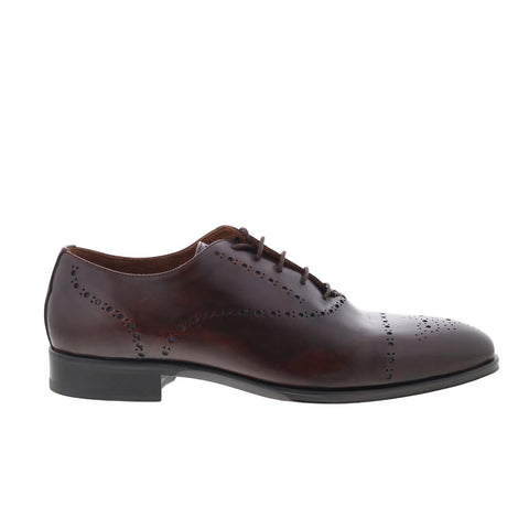 Pastori by Di Bianco Trajan Mens Brown Oxfords Wingtip & Brogue Shoes