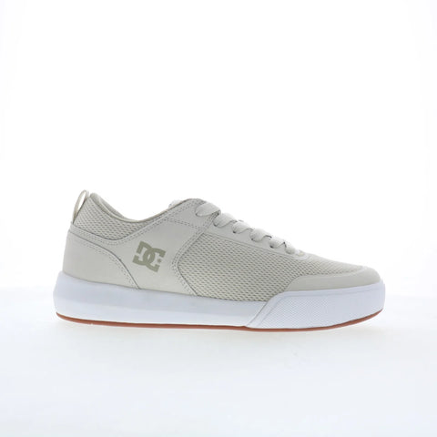 DC Transit ADYS700227-CFW Mens Gray Leather Skate Inspired Sneakers Shoes