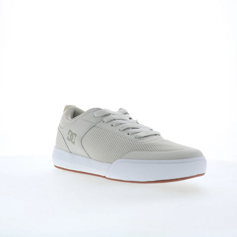 DC Transit ADYS700227-CFW Mens Gray Leather Skate Inspired Sneakers Shoes