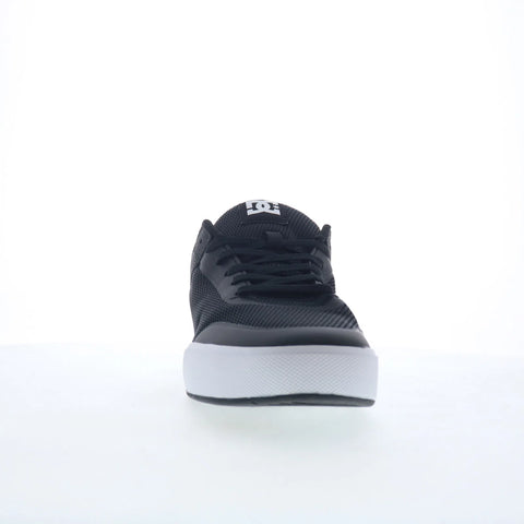 DC Transit ADYS700232-BKW Mens Black Leather Skate Inspired Sneakers Shoes