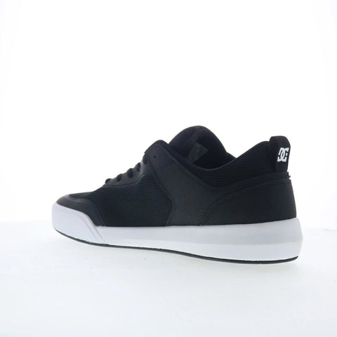 DC Transit ADYS700232-BKW Mens Black Leather Skate Inspired Sneakers Shoes