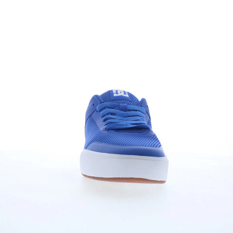 DC Transit ADYS700232-BWT Mens Blue Leather Skate Inspired Sneakers Shoes