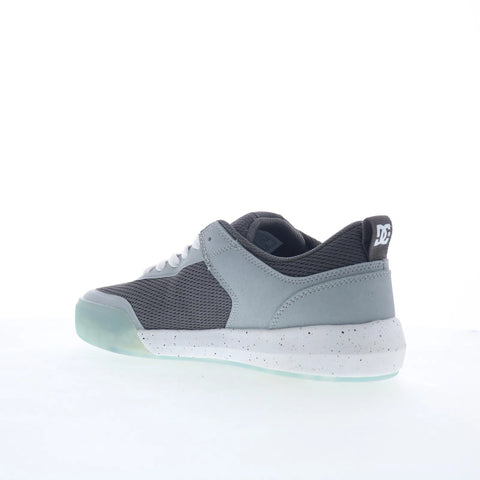 DC Transit ADYS700232-GBF Mens Gray Leather Skate Inspired Sneakers Shoes