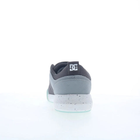 DC Transit ADYS700232-GBF Mens Gray Leather Skate Inspired Sneakers Shoes