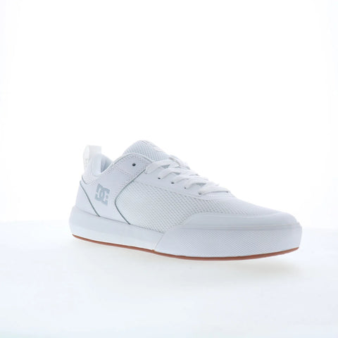 DC Transit ADYS700232-WG5 Mens White Leather Skate Inspired Sneakers Shoes