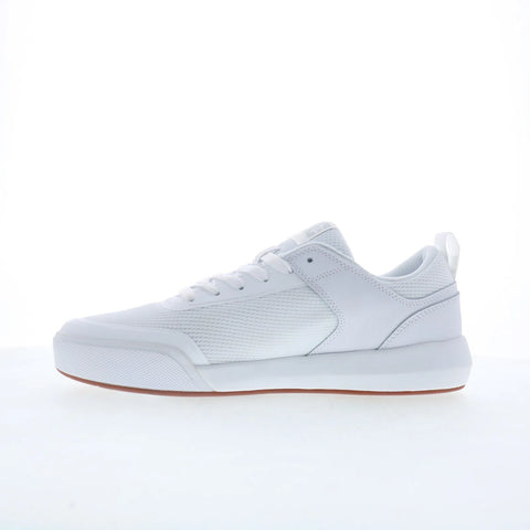 DC Transit ADYS700232-WG5 Mens White Leather Skate Inspired Sneakers Shoes