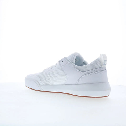DC Transit ADYS700232-WG5 Mens White Leather Skate Inspired Sneakers Shoes