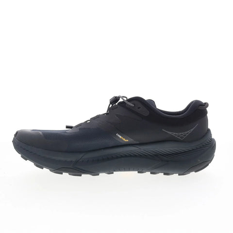 Hoka Transport 1123153-BBLC Mens Black Mesh Slip On Athletic Hiking Shoes