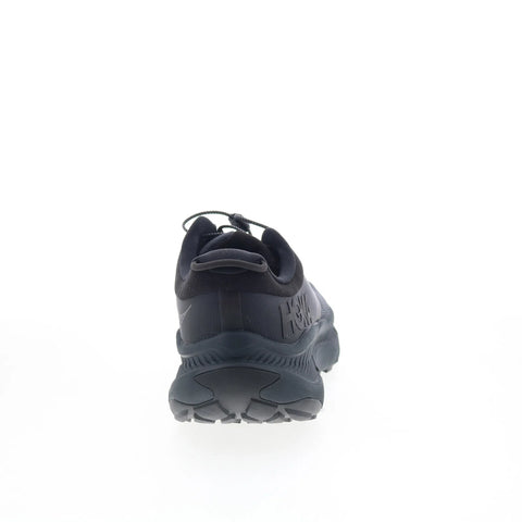 Hoka Transport 1123153-BBLC Mens Black Mesh Slip On Athletic Hiking Shoes