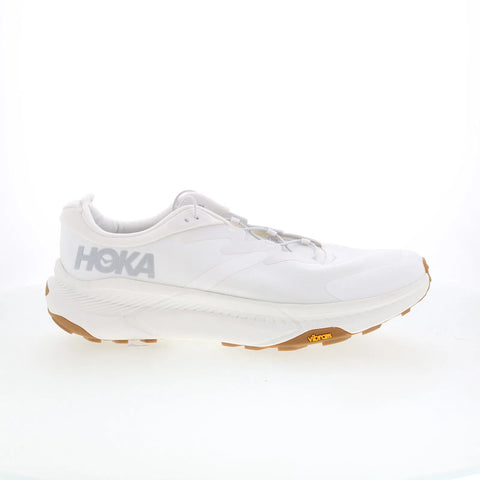 Hoka Transport 1123153-WWH Mens White Mesh Slip On Athletic Hiking Shoes