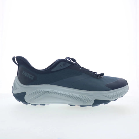 Hoka Transport 1171851-FYM Mens Blue Leather Slip On Athletic Hiking Shoes