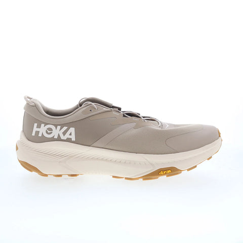 Hoka Transport Wide 1164370-DEGG Mens Beige Wide Mesh Athletic Hiking Shoes