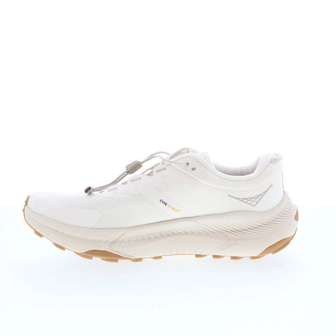 Hoka Transport Wide 1164371-EEGG Womens White Wide Mesh Athletic Hiking Shoes