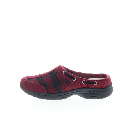 Easy Spirit Travelport 107 Martha Stewart Womens Red Clog Flats Shoes