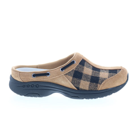 Easy Spirit Travelport Martha Stewart Womens Brown Extra Wide Flats Shoes