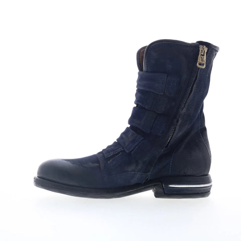 A.S. 98 Traver 516203-301-6905 Womens Blue Suede Zipper Casual Dress Boots