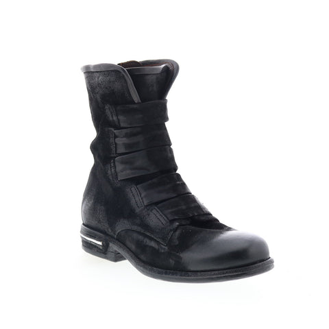 A.S. 98 Traver Womens Black Leather Zipper Casual Dress Boots