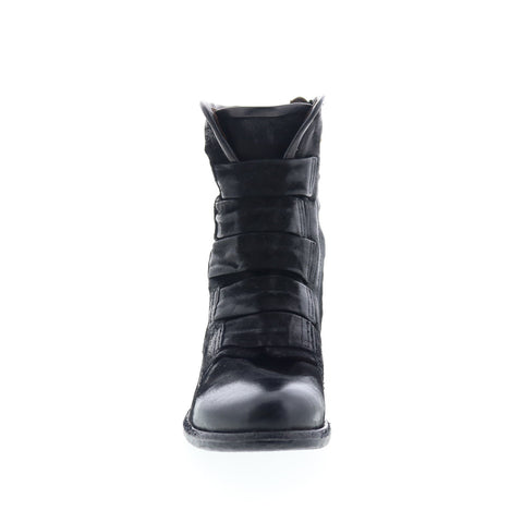 A.S. 98 Traver Womens Black Leather Zipper Casual Dress Boots