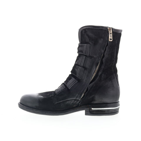 A.S. 98 Traver Womens Black Leather Zipper Casual Dress Boots