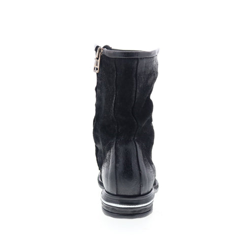 A.S. 98 Traver Womens Black Leather Zipper Casual Dress Boots