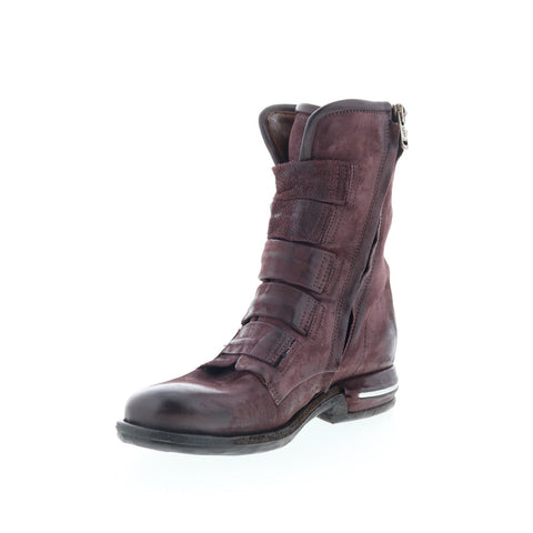 A.S. 98 Traver Womens Burgundy Suede Zipper Casual Dress Boots