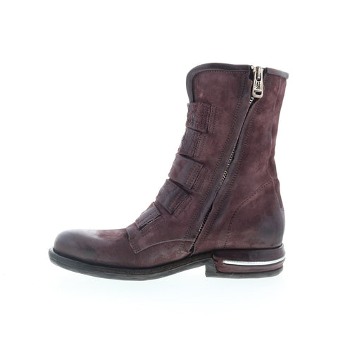 A.S. 98 Traver Womens Burgundy Suede Zipper Casual Dress Boots
