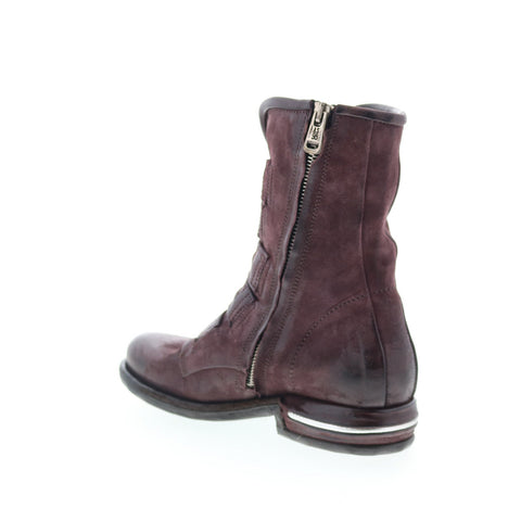A.S. 98 Traver Womens Burgundy Suede Zipper Casual Dress Boots