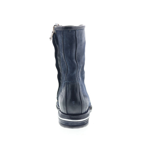 A.S. 98 Traver Womens Blue Leather Zipper Casual Dress Boots