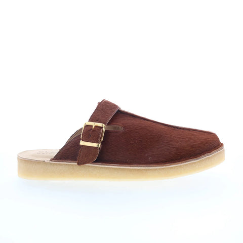 Clarks Trek Mule 26171988 Mens Brown Suede Loafers & Slip Ons Casual Shoes