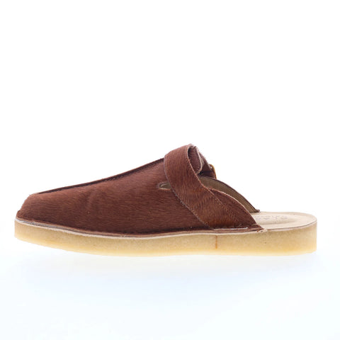 Clarks Trek Mule 26171988 Mens Brown Suede Loafers & Slip Ons Casual Shoes