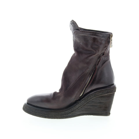 A.S. 98 Tremont Womens Brown Leather Zipper Casual Dress Boots