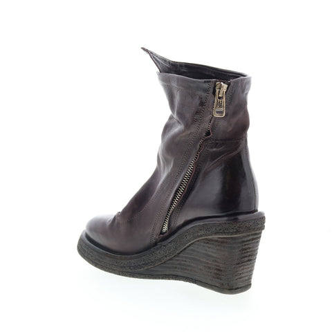 A.S. 98 Tremont Womens Brown Leather Zipper Casual Dress Boots