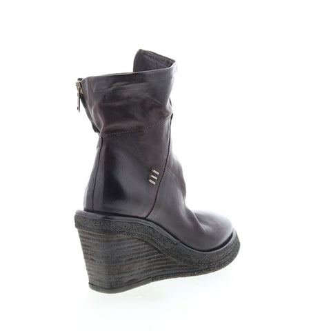A.S. 98 Tremont Womens Brown Leather Zipper Casual Dress Boots