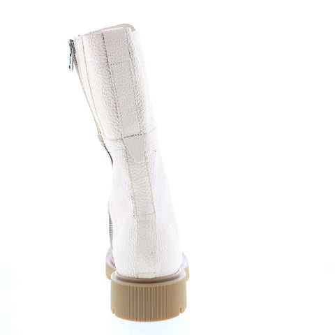 A.S. 98 Trevy Womens Beige Leather Zipper Casual Dress Boots