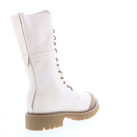 A.S. 98 Trevy Womens Beige Leather Zipper Casual Dress Boots