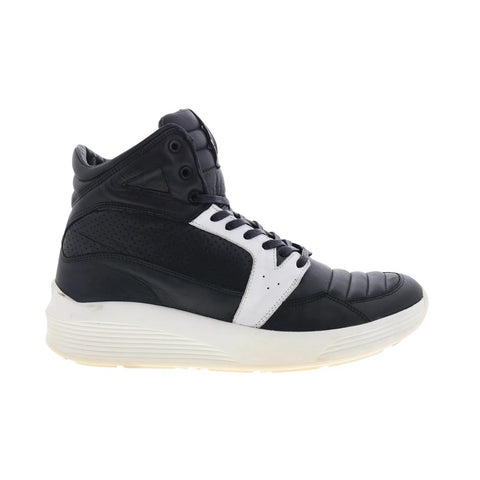 Pajar Tribeca 47088 Mens Black Leather Lace Up Lifestyle Sneakers Shoes