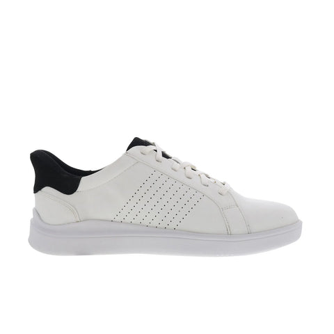 Rockport Tristen Lace Up Mens White Wide Leather Lifestyle Sneakers Shoes