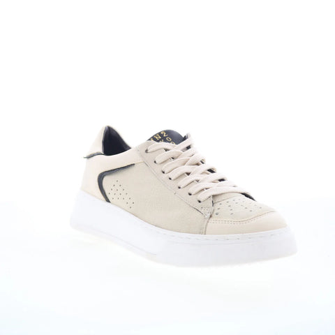 Miz Mooz Tristin Womens Beige Suede Lace Up Lifestyle Sneakers Shoes