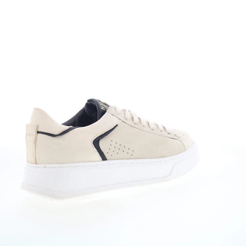 Miz Mooz Tristin Womens Beige Suede Lace Up Lifestyle Sneakers Shoes