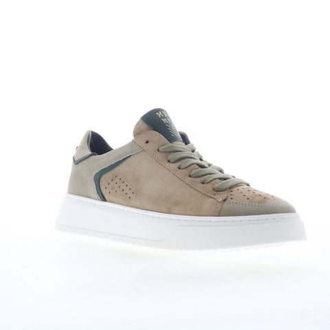 Miz Mooz Tristin Womens Gray Suede Lace Up Lifestyle Sneakers Shoes