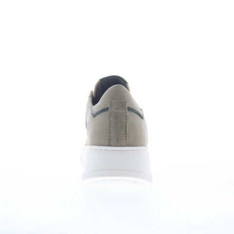 Miz Mooz Tristin Womens Gray Suede Lace Up Lifestyle Sneakers Shoes